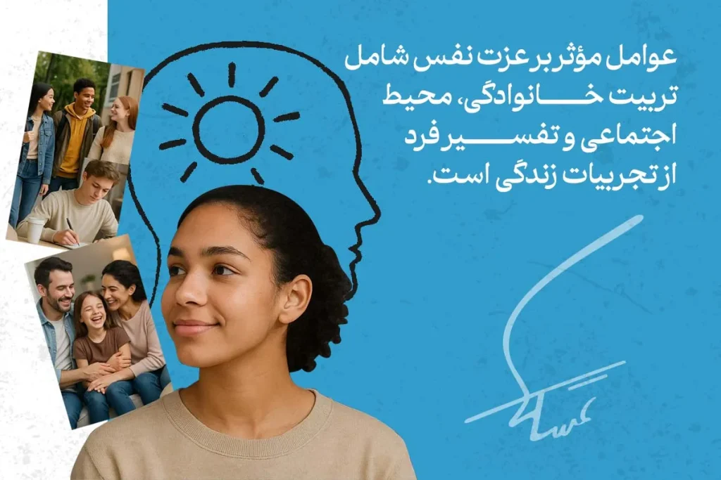 عزت نفس چیست؟ + راه های افزایش عزت نفس 5 دختر جوان با لبخند نمادی از عوامل موثر بر عزت نفس مانند خانواده، محیط اجتماعی و تجربههای زندگی