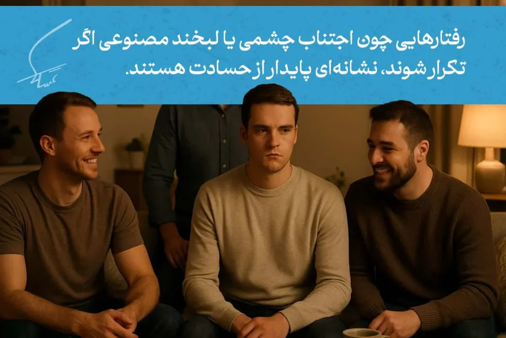 زبان بدن افراد حسود، نشانه ها و روش های تشخیص 7 jealous body language 3