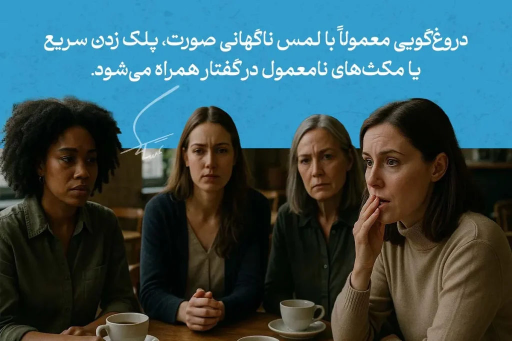 هر آنچه که باید در مورد زبان بدن زنان بدانیم 5 زبان بدن زنان در جمع دوستان، وقتی فردی صورت خود را لمس میکند، نشاندهنده تنش روانی یا عدم اطمینان است.
