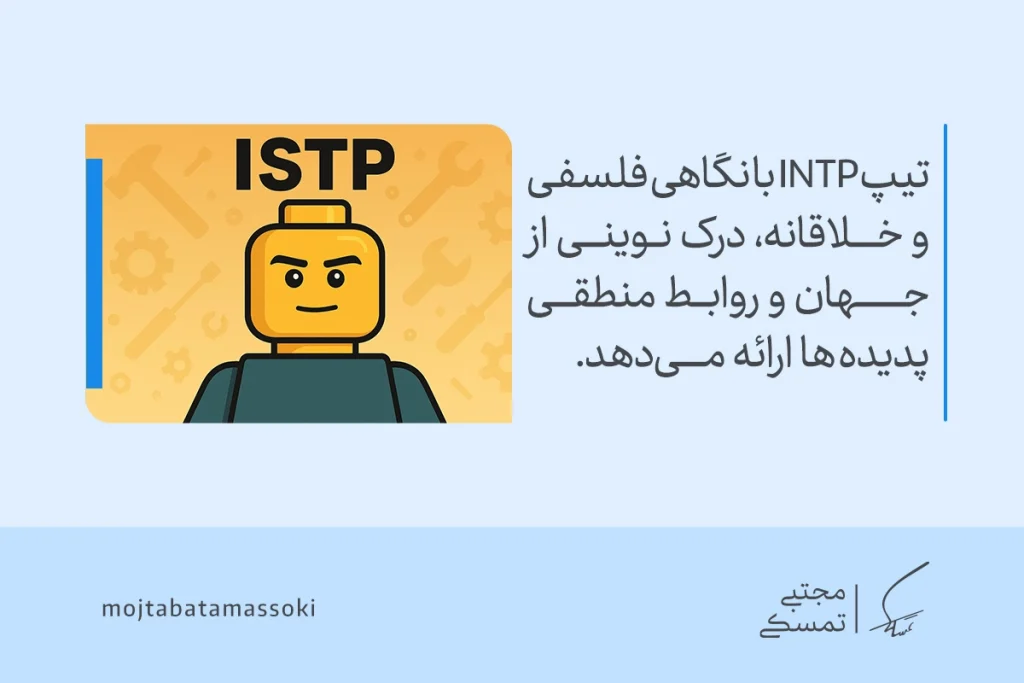 انواع تیپ شخصیتی MBTI و معرفی کامل و کاربردها 18 عکس آدمک زرد با چهره مصمم و لباس تیره که تیپ شخصیتی mbti نوع ISTP را نمایش میدهد و بیانگر ذهن عملگرا و منطقی است.