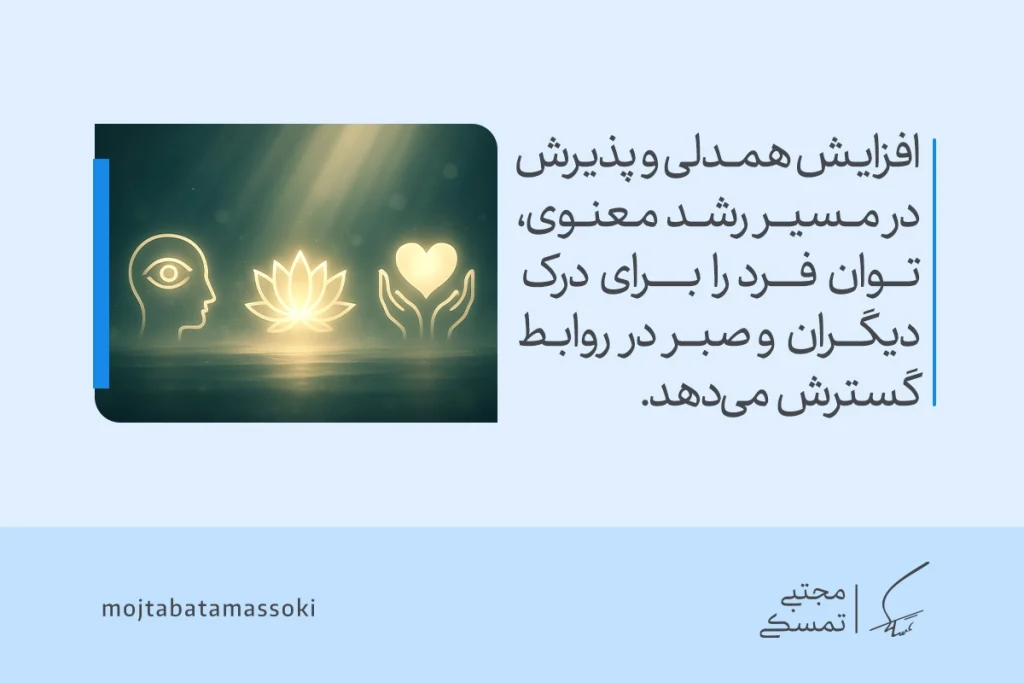 تصویر نماد ذهن، نیلوفر و قلب نشان میدهد چگونه «افزایش همدلی و پذیرش در مسیر رشد معنوی» بیداری معنوی را گسترش میدهد!