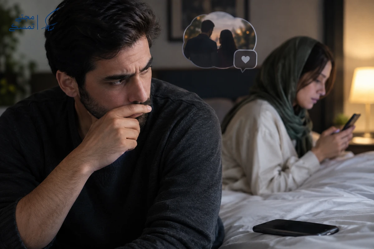 نشانه های خیانت زن؛ مردی مشکوک و نگران